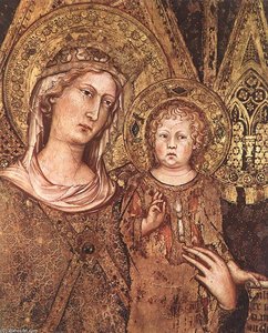 Maestà (detail) — Simone Martini