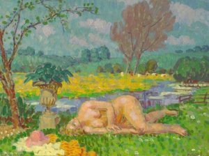 The Garden, Coombe Bissett, Wiltshire — Henry Lamb