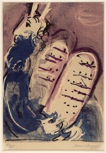 Moses Mit Den Tafeln Der Gesetzgebung — Marc Chagall
