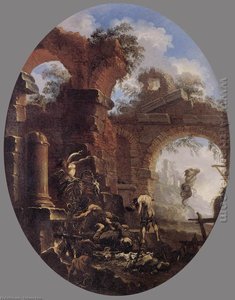 A Friar Tempted By Demons — Salvator Rosa