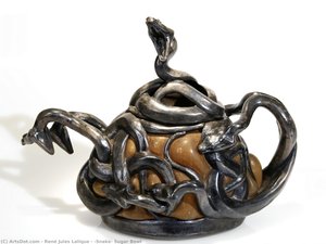‘snake’ Sugar Bowl — René Jules Lalique