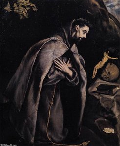 San Francesco In Preghiera Davanti Alla Croce — El Greco