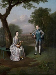 Sir Nathaniel (1726–1804), And Lady Caroline Curzon (1733–1812) — Arthur William Devis