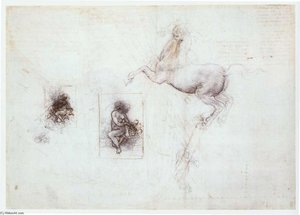 Studies Of Leda And A Horse — Leonardo Da Vinci