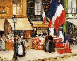 Bastille Day, Boulevard Rochechouart, Paris — Frederick Childe Hassam