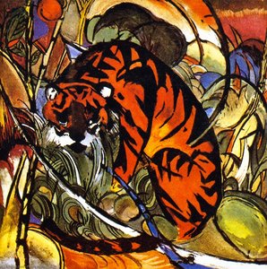 Tiger In Jungle — Franz Marc