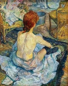 Die Toilette — Comte Henri Marie Raymond De Toulouse-lautrec-monfa