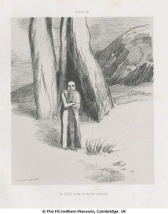 A Madman In A Dismal Landscape — Odilon Redon