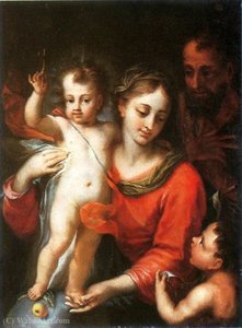 Holy Family. — Domenico Piola