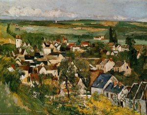 Auvers-sur-oise Manzarası — Paul Cézanne