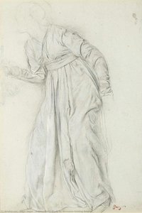 Étude De Draperie. Étude Pour Sémiramis Construisant Babylone — Hilaire-germain-edgar Degas