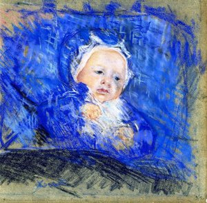 Kind Auf Einem Blauen Kissen — Mary Stevenson Cassatt