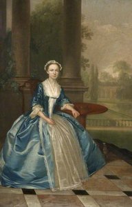 Portrait Of A Woman In Light Blue — Arthur William Devis