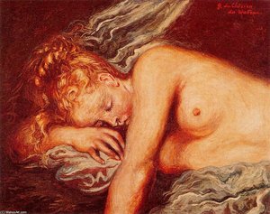 Schlafende Mädchen — Giorgio De Chirico