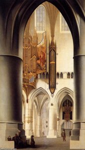 Interior Of The Sint-bavokerk In Haarlem — بيتر يانز ساينريدام