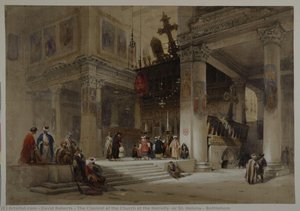 The Chancel Of The Church Of The Nativity (or St. Helena), Bethlehem — დეივიდ რობერტსი