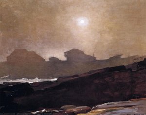 El Estudio Del Artista En Una Niebla De Tarde — Winslow Homer