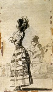 La Escucha De Una Guitarra — Francisco José De Goya Y Lucientes