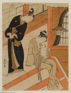 Poem By Sanjô No In Onna Kurôdo Sakon — Suzuki Harunobu