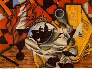 Pærer Og Druer På Et Bord — Juan Gris