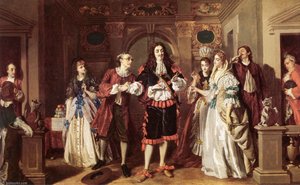 A Scene From Molieres Lavare — William Powell Frith