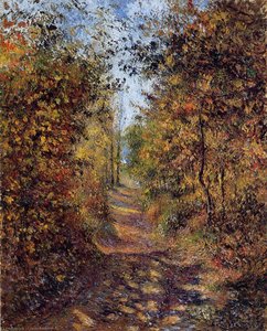 Pfad Unter Bäumen, Sommer — Camille Pissarro