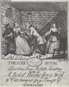 Billet De Bénéfice (m. Milward) : Une Touche Audacieuse Pour Une Femme — William Hogarth
