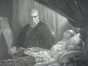 Tintoretto Au Chevet De Sa Fille — Jacopo Tintoretto
