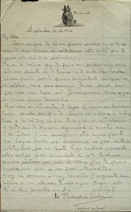 फ्रिडा काहलो का अलेजांद्रो गोमेस एरियास को पत्र, 20 सितंबर 1924 — फ्रिडा काहलो
