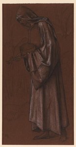 Draped Male Figure - Study For A King In 'star Of Bethlehem' — Edward Coley Burne-jones