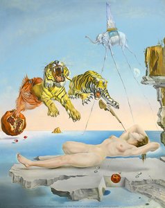 Sonho Causado Pelo Voo De Uma Abelha Ao Redor De Um Punheteiro — Salvador Dalí