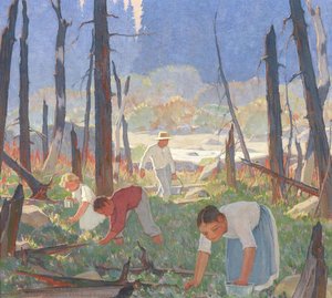 Picking Blueberries — Клоренс Алфонс Гањон