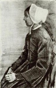 Woman With White Bonnet, Sien's Mother — Vincent Willem Van Gogh