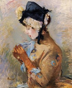 Woman Wearing Gloves (also Known As The Parisian) — Berthe Morisot