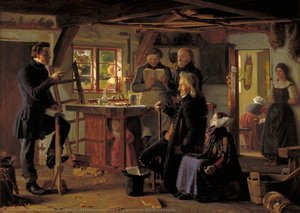 Mormons Visiting A Carpenter In The Countryside — Christen Dalsgaard