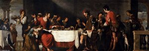 Banquet At The House Of Simon — Bernardo Strozzi