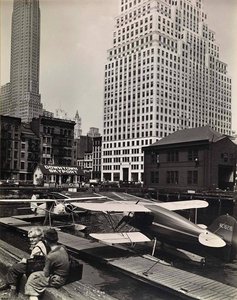 Downtown Skyport, Foot Of Wall Street — Berenice Abbott
