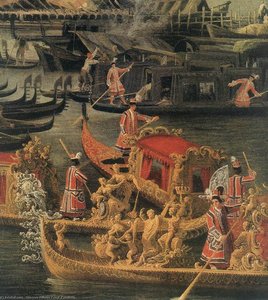 Arrival Of The French Ambassador In Venice (detail) — Каналето