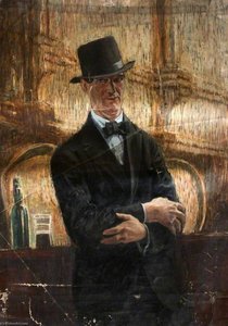 Portrait Of A Man In A Hat (self Portrait) — William Conor