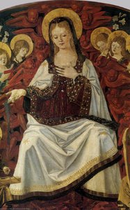The Lady Of The Assumption Gives St Thomas Her Belt (detail) — Bartolomeo Della Gatta