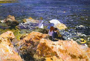 Sulle Rocce A Javea — Joaquín Sorolla Y Bastida