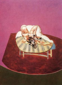 Lying Figure With Hypodermic Syringe, 1963 — Francis Bacon