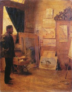 The Landscape Painter In His Studio — Émile Friant