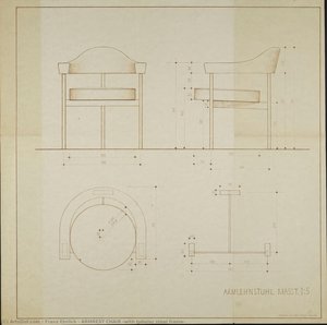 Armrest Chair (with Tubular Steel Frame) — Franz Ehrlich