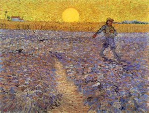 Zegger Bij Zonsondergang — Vincent Willem Van Gogh