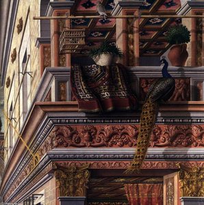 Annunciation With St Emidius (detail) — Carlo Crivelli
