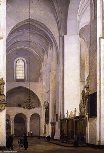 The Transept Of Aarhus Cathedral — Christen Købke