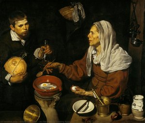 Una Vecchia Donna Che Cuoce Le Uova — Diego Rodríguez De Silva Y Velázquez
