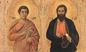 Maestà (detalle) — Duccio Di Buoninsegna