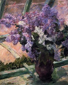 Flieder Vor Dem Fenster — Mary Stevenson Cassatt
